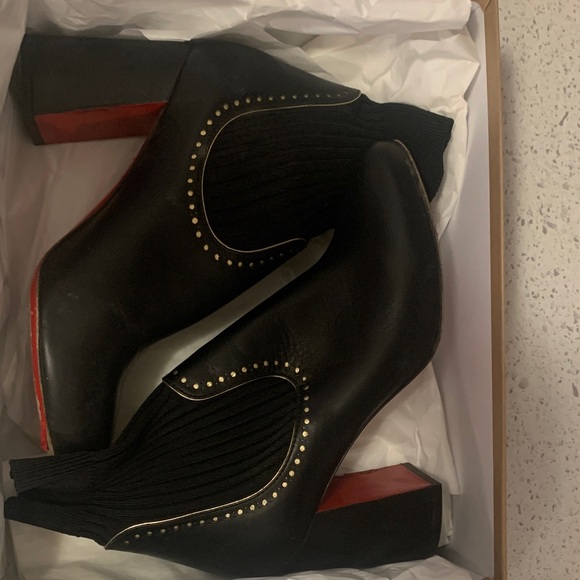 Christian Louboutin Sockies 85 leather ankle boots - Picture 9 of 10